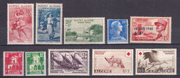 ALGERIE - ANNEE 1957 COMPLETE ** MNH - YVERT N°340A/349 - COTE = 66.5 EUR. - - Années Complètes