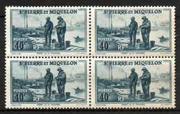 Saint-Pierre Et Miquelon YT 196 En Bloc De 4  Neuf Sans Charnière XX MNH - Unused Stamps
