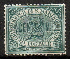 Saint-Marin YT 1 Neuf Avec Charnière X MH - Unused Stamps