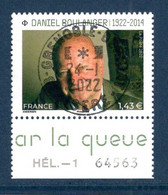 France 2022.Issu De La Mini Planche Daniel Boulanger . Cachet Rond Gomme D'origine. - Used Stamps