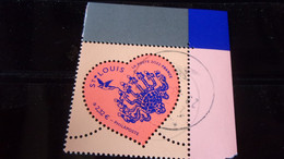 5553 PECHE OBLITERATION RONDE  SUR TIMBRE NEUF  COEUR SAINT LOUIS 2.32 - Used Stamps