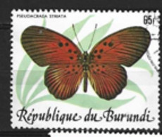 Burundi  1984 SG 1434 Striatus  Butterfly      Fine Used - Gebraucht