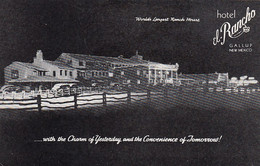 Gallup New Mexico, Route 66 Lodging, Hotel El Rancho, C1940s Vintage Postcard - Route '66'