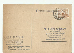 BERLIN GS 1950 - Postales - Usados