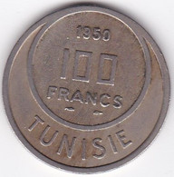 Tunisie Protectorat Français . 100 Francs 1950 - AH 1370. Copper Nickel - Tunesien