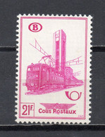 BELGIQUE COLIS POSTAUX   N° 3545   NEUF AVEC CHARNIERE  COTE  7.50€   GARE TRAIN - Nord Belge