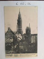 Cpa, MILITARIA, La Guerre De 1914, Albert, (80 Somme) Maisons Bombardées Par Les Allemands - Albert