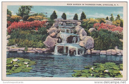 New York Syracuse Rock Garden In Thornden Park 1936 Curteich - Syracuse