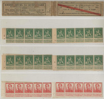COB A10a - 1914 - Carnet N° 156 Démonté Couverture Avec Publicité Diagonale Rouge COB 110 X20 Et 123 X10 - 1907-1941 Anciens [A]