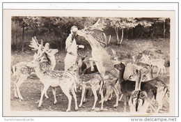 New York Catskill Feeding Deer At Catskill Game Farm Photo - Catskills