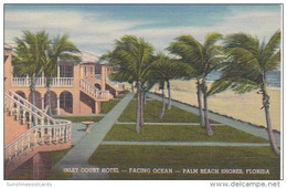 Florida Palm Beach Shores The Court Hotel Curteich - Palm Beach
