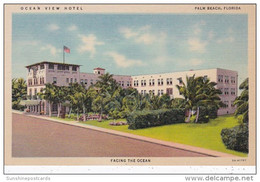 Florida Palm Beach Ocean View Hotel Curteich - Palm Beach