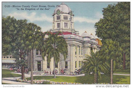 Florida Ocala Marion County Court House 1948 Curteich - Ocala
