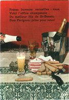 CPM A Votre Santé! Champagne, Biscuits Roses Et Biscuits à La Cuillère. Frères Buveurs, Recueillez-vous. Dom Pérignon - Champagne-Ardenne