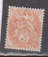 PORT SAID      N°  YVERT  :  22  NEUF AVEC  CHARNIERES      ( Charn  4 /54 ) - Unused Stamps
