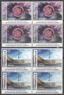 INDIA 2022 Inde Indien 3rd International Geological Congress Himalaya, Amethyst, Biosciences, Set 2v BLOCK Of 4 MNH(**) - Unused Stamps