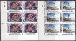 INDIA 2022 Inde  3rd Int Geological Congress Himalaya, Amethyst, Biosciences, Set 2v BLOCK Of 6 With T.Lights  MNH(**) - Unused Stamps