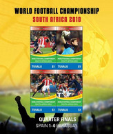 TUVALU 2010 - Coupe Du Monde 2010 En Afrique Du Sud, Espagne Vs Paraguay - Feuillet Neuf // Mnh - 2010 – Südafrika