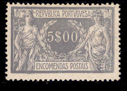 ! ! Portugal - 1920 Parcel Post 5$00 - Af. EP 16 - MH - Nuovi