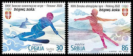 Serbia 2022. XXIV Winter Olympic Games Beijing 2022, MNH - Winter 2022: Beijing