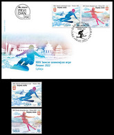 Serbia 2022. XXIV Winter Olympic Games Beijing 2022, FDC+ Stamp, MNH - Winter 2022: Beijing