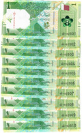 Qatar 10x 1 Riyal 2020 UNC - Qatar