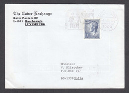 Luxembourg - 02/1994 - Flamme , Letter Ordinary Luxembourg/Bulgaria - Lettres & Documents