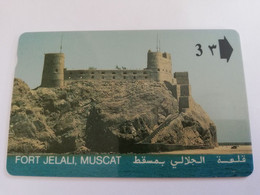 OMAN /GPT     OMN18  FORT JELALI        RO 3.000       Nice Used Card    **9306** - Oman