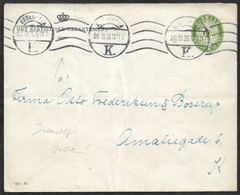 1926 DENMARK - OFFICIAL SERVICE DIENSTBRIEF POSTAL STATIONERY ENVELOPE 10 öre - USED - RARE - Postal Stationery