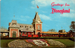 California Anaheim Greetings Showing Passenger Train At Depot - Anaheim