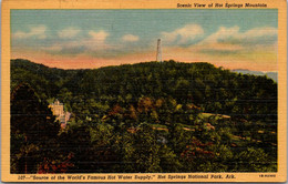 Arknsas Hot Springs Scenic View Of Hot Springs Mountain 1954 Cuteich - Hot Springs