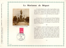 RRR 1000 Ex." LA MARIANNE DE BEQUET " Sur Feuillet PAC RARE De 1971 . N° YT 1664. En Parfait état. RRR - 1971-1976 Marianne (Béquet)