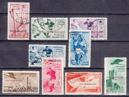 Italy Colonies Aegean Islands Egeo 1934 Calcio Sassone#75-79 + #A34-A37 Mi#137-145 Used Complete Set - Ägäis