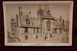 Photo 1890's Bourges Palais De Jacques Coeur Tirage Sur PAPIER ALBUMINÉ Support CARTON CDC Format Cabinet - Ancianas (antes De 1900)