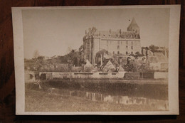 Photo 1880 Chateaudun Chateau Tirage Sur PAPIER ALBUMINÉ Support CARTON Photographie HOUDET CDC Format Cabinet - Ancianas (antes De 1900)