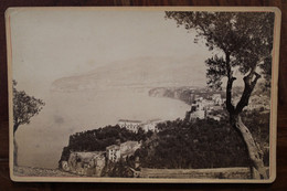 Carte Photo 1890's Sorrento Sorrente Photographie TIRAGE PAPIER ALBUMINÉ SUPPORT CARTON Format Cabinet CDC - Ancianas (antes De 1900)