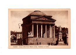 16310 " TORINO-CHIESA DELLA GRAN MADRE DI DIO-PANTHEON AI CADUTI " ANIMATA-VERA FOTO-CART.POST. SPED. 1939 - Churches