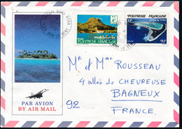 Polynésie 1984 - YT 135 + 187 Sur Lettre - Covers & Documents