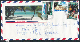 Polynésie 1988- YT 252 + 254 + 278 Sur Lettre - Covers & Documents