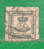 18b España 1873 Yvert 140  Usado  V.F. 1/4 De C - Oblitérés