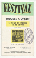 Disques à Offrir , FESTIVAL , 8 Pages ,1957 , 3 Scans, Frais Fr 1.85 E - Sonstige & Ohne Zuordnung