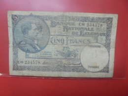 BELGIQUE 5 Francs 25-4-31 Circuler (B.18) - 5 Francs