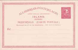 ISLANDE   ENTIER POSTAL/GANZSACHE/POSTAL STATIONERY CARTE - Postwaardestukken