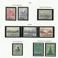 ISLANDE 1957 N° 272 à 280 - Altri & Non Classificati