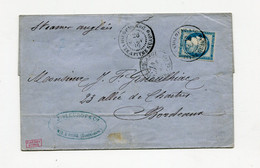 !!! GUADELOUPE, LETTRE DE POINTE A PITRE DE 1880 POUR BORDEAUX, PAR STEAMER ANGLAIS. TARIF A 25C - Ceres