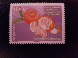 Caledonia 2021 Caledonie Fruit MANDARINE CANALA Mandarin Orange 1v Mnh - Nuevos
