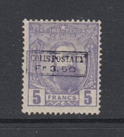 Belgian Congo, Scott Q4, MHR (pinpoint Thin Speck) - 1884-1894