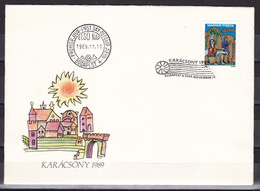 Hungary 1989 Christmas Religions Celebration Christianity FDC - Lettres & Documents