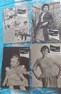 1971 76 Fürge Ujjak HUNGARY VINTAGE WOMAN FASHION Handicrafts Crochet LOT MAGAZINE NEWSPAPERS CHILDREN KNITTING WOOLWORK - Moda