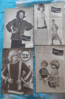 1969 79 Fürge Ujjak HUNGARY VINTAGE WOMAN FASHION Handicrafts Crochet LOT MAGAZINE NEWSPAPERS CHILDREN KNITTING WOOLWORK - Mode